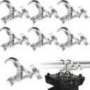 6 Pack Truss Clamp 1.57-2.4 Inch Stage Lighting Clamps Heavy Duty DJ Light Clamps Aluminum Alloy lighting C-Clamp Fit for 40-61 mm OD Tube/Pipe