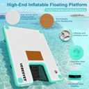 Inflatable Floating Dock for Adults & Dogs, 6-Inch Platform 5ft × 6ft × 6"