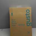 GUSTO Clear Plastic Cups with Flat Lids [24 oz - 100 Count] - Disposable Iced Coffee Cups with Lids - PET Plastic Cold Cups for Smoothies, Juices & To-Go Drinks - Formerly Comfy Package