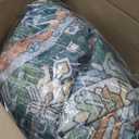 RUGSURE Washable Area Rugs - Perfect for Living Room, Bedroom, Kids Room, Nursery - Stain & Water Resistant Non-Slip, Pet & Child Friendly, Vintage Tribal Area Rugs (Green, 6' x 9')