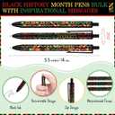 Sinload 200 Pcs Black History Month Ballpoint Pens Bulk for Prizes Inspirational Geometric Dream Freedom Diversity Equal Pen African American Party Supplies