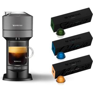 Nespresso Vertuo Next Coffee and Espresso Machine by De'Longhi, Dark Grey, Compact, One Touch to Brew, Single-Serve Coffee Maker and Espresso Machine
