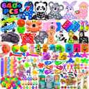 Kiss Monkey Party Favors for Kids 8-12 4-8, 640 PCS Fidget Toys Bulk, Prize Treasure Box Toys for Classroom, Goodie Bags Stuffers for Kids, Birthday Gifts, Carnival Prize, Pinata Stuffers