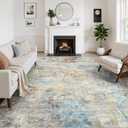 WITSHOCK 8x10 Area Rugs for Living Room : Machine Washable - Non Slip Modern Abstract Rug for Bedroom Under Dining - Stain Resistant for Household - Pet Owners 
