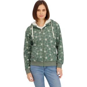 Billabong Women's Full Zip Oversized Sherpa Lined Hoodie Jacket (S)