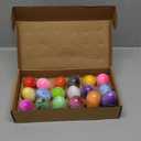 AMENON 18 Pack Pre-Filled Easter Basket Stuffers with Butter Slime Eggs Slime Kit Putty Stretchy Non-Sticky Stress Relief Toy Easter Egg Fillers Party Favor Gifts Classroom Prize for Kids Boys Girls
