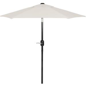 6 Ft Outdoor Patio Umbrella - Outdoor Umbrella for Patio, Pool, Table, Garden, Deck, & Beach - Easy Open/Close Crank and Push Button Tilt Adjustment - Beige Market Umbrellas
