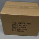 Magicool 40 Pack 3.5x3.5x1 Inch Cardboard Jewelry Boxes,Used for Necklaces,Bracelets,Earrings,Jewelry,Small Gift Packaging,Jewelry Gift Boxes with Lids and Filled with Cotton(Brown)