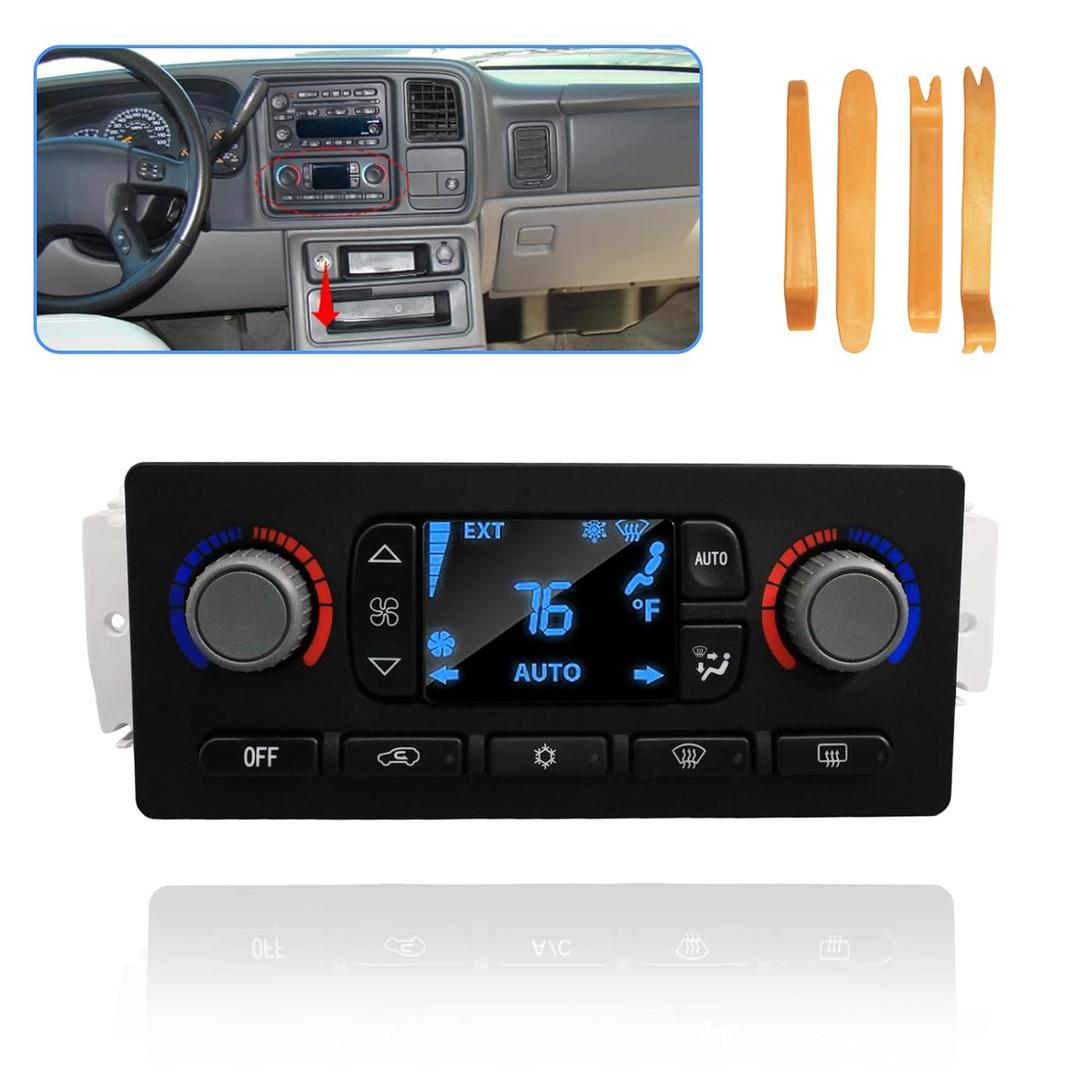 15855848 Climate Control Module 599-211XD Compatible with Cadillac Escalade Chevrolet Silverado Suburban Tahoe GMC Sierra Yukon 2005-2007,AC Heater Climate Control,Replaces 15832314, 10367041