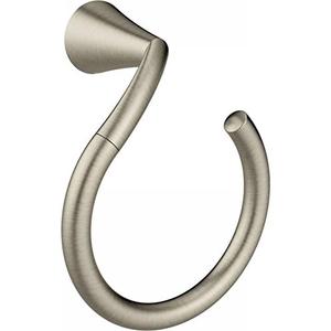 Moen YB2386BN Glyde Towel Ring, Brushed Nickel