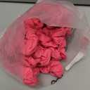 Tigeen 24 Pcs Hot Pink Scrunchies, 80s 90s Neon Pink Cotton Hair Scrunchies Bulk, Thick Elastic Ponytail Holders for Women, Party Favors, Gifts