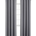 Room Darkening Gray Blackout Curtains, Light Blocking Thermal Insulated Grommet Drapes for Bedroom Living Room, 2 Panels 29.5x31.5Inc