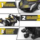 BLUEJAY Transform Rc Cars for Boys 4-7 8-12, 2.4Ghz Remote Control Car 1:18 Scale Transforming Robot, One-Button Deformation 360 Rotation Car Toy Gifts for Boys 3-5