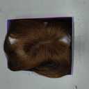 WECAN Hair Toppers for Women Real Human Hair 3D Bangs Clip 100% Human Toppers for Women 10 Inch Clip in Bangs Hairpieces(Brown)