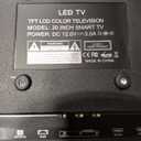 TV 20 inch,Small Kitchen Flat Screen TV with Headphones Port,HDMI,USB and VGA Ports,DV-12V Cable & AC Adapter for use in Your Bedroom & Caravan (Full View Television)