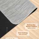 Blvornl Office Chair Mat for Hardwood Floor, 47.2"*60" Desk Computer Chair Mat for Hard Wood, Large Anti-Slip Hard Floor Protector Rolling Chair Mat, PVC Mat Desk Rug for Office and Home Silver Grey