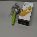 Lemon Squeezer Stainless Steel - Premium Quality, Heavy Duty Solid Metal Squeezer Bowl - Large Manual Citrus Press Juicer and Lime Squeezer (Green)