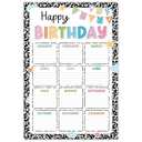 Classroom Birthday Chart, Happy Birthday Calendar for School, Bday Bulletin Board Sign Gifts Decoration, Reusable Posters Laminated Back to School Teaching Supplies, Composition Notebook Wall Art