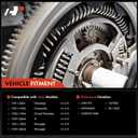 A-Premium Flywheel Compatible with Jeep Models - Grand Cherokee 1993-1996, Wrangler 1991-2004, TJ 1997-2004, Cherokee 1991-2001, Comanche 1991-1992 - L6 4.0L - Replace# 53020519AB