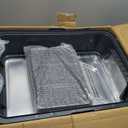 XXL Stainless Steel Litter Box with Lid, 28" Lx20 W Extra Large Cat Litter Boxes for Big Cats, Jumbo Metal Litter Box with Footboard & Scoop,Anti-Leakage,Non-Sticky,Odorless,Easy to Clean