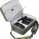 FBLFOBELI EVA Travel Storage Case for Canon EOS Rebel T7 / T8i / T5 / R50 / R100 DSLR Camera with 18-55mm Lens, Camera Protective Waterproof Carrying Bag (Case Only) (Army Green)