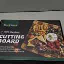 Bamboo Cutting Boards for Kitchen, End Grain Wood Cutting Board with Juice Grooves & Handles, Charcuterie Checkered Chopping Board Thick Butcher Block Serving Tray with Gift Box, 16.4"11.5" 1"