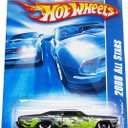 Hot Wheels 2008-058 All Stars '65 Chevy Impala BLACK with Green Flames 1:64 Scale