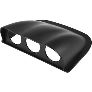 X AUTOHAUX 52mm 2" Triple Hole 3 Holes ABS Plastic Universal Console Dashboard Gauge Holder Dash Gauge Pod Car Meter Mount Bracket Dome Lip Instrument Panel Shell Black