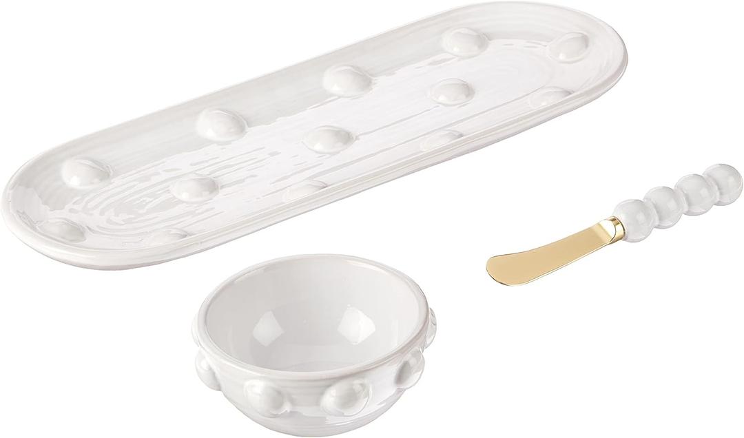 Dotted Dip and Tray Set