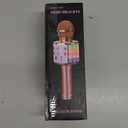 BlueFire 4 in 1 Karaoke Wireless Microphone with LED Lights, Portable Microphone for Kids, Great Gifts Toys for Kids, Girls, Boys and Adults (Black)