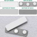 Relaxweex 48 Pairs Outdoor Curtain Weights, Waterproof Outdoor Curtain Magnets for Heavy Wind, Patio, Mosquito, Cabana, Gazebo, Flags, Indoor (Grey), 3.5"W x 3.5"L