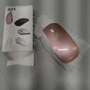 Wireless Bluetooth Mouse for Mac Air MacBook Pro Laptop PC Pad Optical Rechargeable Silent Mouse with Jiggler Mode Dual Mode Switch Bluetooth 5.2/3.0 and 2.4G USB-A & USB-C Receiver Rose Gold