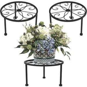 3 Pack Black Plant Stand, Outdoor Metal Planter Holder, 9 Inch Garden Round Container Supports Racks Indoor Floor Window Sill Desktops Small Potted Holders Pumpkin Rack 3 Pack Black Plant Stand, Outdoor Metal Planter Holder, 9 Inch Garden Round Container Supports Racks Indoor Floor Window Sill Desktops Small Potted Holders Pumpkin Rack