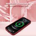 KANGHAR Case for iPhone 12 Pro Case, Cute Mushroom Art Design Soft TPU Shockproof Protective for Women Girls Slim Phone Cover-Wine Red