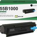 55B1000 Black Toner Cartridge (with Chip) for Lexmark 55B1000 High Yield Toner Compatible MS331dn MS431dn MS431dw MX331adn MX431adn MX431adw MX432adwe Printer (1 Pack)