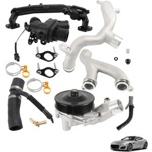 munirater Cooling System Replace Kit 5.0 V8 Supercharged Replacement for 2014-2021 F-Type 2010-2020 XF 2017-2019 XE LR092992 LR090630