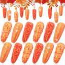 Amyhill 12 Pcs 1.9 x 4.9 Inch Thanksgiving Fake Corn Ornament Artificial Corn for Family Farmhouse Autumn Table Decor Photoshoot Kitchen Party Home, 3 Styles