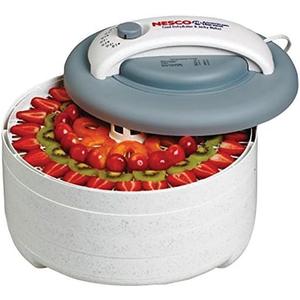 Nesco Snackmaster Encore Food Dehydrator 500 W 4 Trays Gray, Gray & White