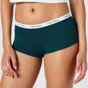 3 x Calvin Klein Carousel Logo Cotton Stretch Boyshort Panties, 3 Pack (Medium)