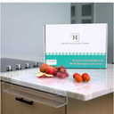 TOPSKINOY Clear Acrylic Cutting Board, 17.7x13.7 Inch with Counter Lip, Non Slip for Kitchen Utensils