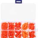 Mini Snowman Noses for Crafts - 160Pcs Snowman Nose Craft Red Mini Carrots Christmas Carrot Toy Santa Claus Dolls Safety for Holiday DIY Decorations