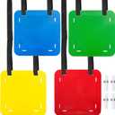 Tebery 4 Pcs Soccer Goal Target, Goal Shooting Training Targets with Adjustable Straps, Hanging Football Targets for Accuracy Agility, Flexible Soccer Training Equipment for Lacrosse Baseball Hockey