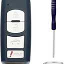 Key Fob Shell Replacement for Mazda 3 Mazda 6 2014 2015 2016 2017 2018 / MX-5 Miata 2016-2019 4 Button Car Keyless Entry Remote Control Key Fob Case Cover (4 Button)