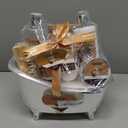 Relaxing Spa Gift Baskets For Women- Bath and Body Gift Set for mom Coconut Spa Kit includes Bath Bombs, Message Oil, Body Scrub, Bath Salt, Body Lotion, Shower Gel and Scrub Brush