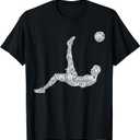 Soccer Player Men Boys Kids T-Shirt