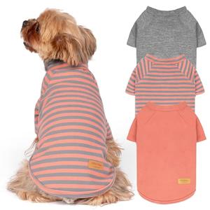 KYEESE 3Pack Dog Sweater, Soft Pet Sweatshirt Stretchy Pullover Dog Sweater for Dogs Girl Boy, Lightweight Fleece Pet Shirt Clothes with Sleeves, XL