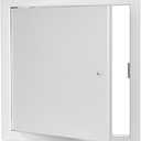 Premier Access Doors 2002 Series Steel Access Door, 24 x 24 Flush Universal Mount, White (Screwdriver Latch)