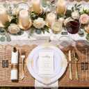 Nervure 350PCS Gold Plastic Plates - Gold Plastic Dinnerware Sets for 50 Guests - 100 Disposable Plates, 150 Silverware, 50 Cups, 50 Napkins for Wedding & Party & Mothers Day