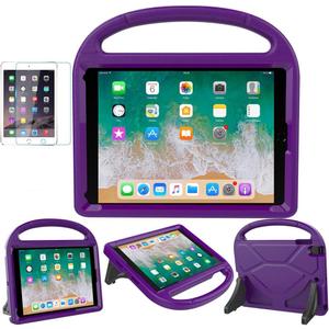 SUPLIK Kids Case for iPad 5th/6th Generation (9.7-inch, 2017/2018), iPad Air 2 Case with Screen Protector, iPad Pro 9.7 Durable Shockproof Protective Cover with Handle Stand for Kids, Purple