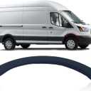 Front Right Side Fender Flare Molding Wheel Arch Trim for Transit 150 250 350 350HD 2015-2024 Accessories, Replace OEM # BK3Z61278L00BB, FO1291134, Passenger Side, Black, 1PC